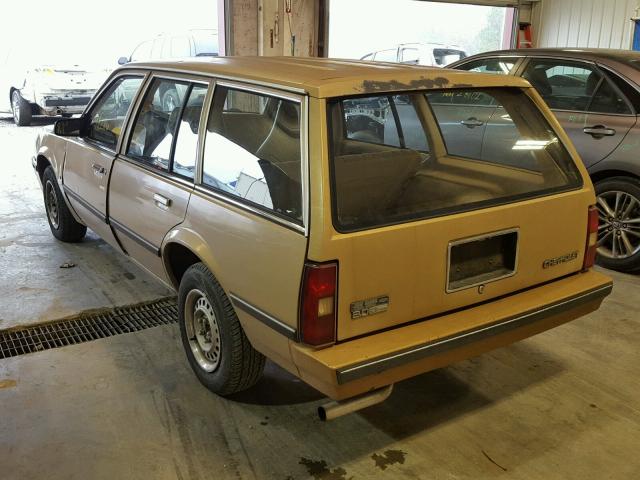 1G1JD35P9F7113602 - 1985 CHEVROLET CAVALIER C GOLD photo 3