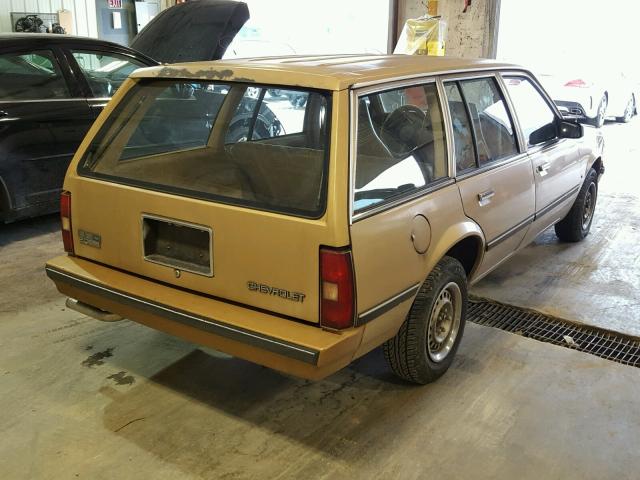 1G1JD35P9F7113602 - 1985 CHEVROLET CAVALIER C GOLD photo 4