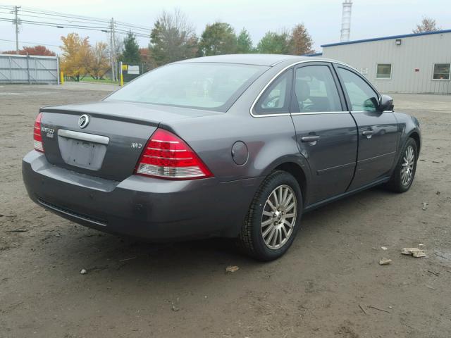 1MEHM431X5G603280 - 2005 MERCURY MONTEGO PR GRAY photo 4