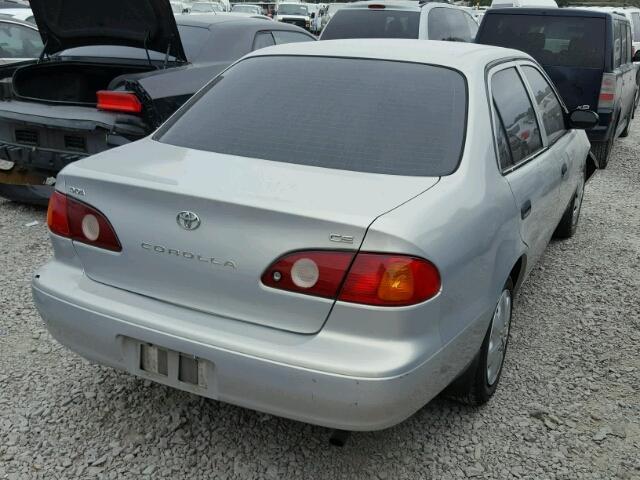 2T1BR12E81C384193 - 2001 TOYOTA COROLLA CE SILVER photo 4