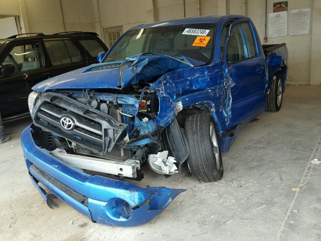 5TETU22N67Z414898 - 2007 TOYOTA TACOMA X-R BLUE photo 2