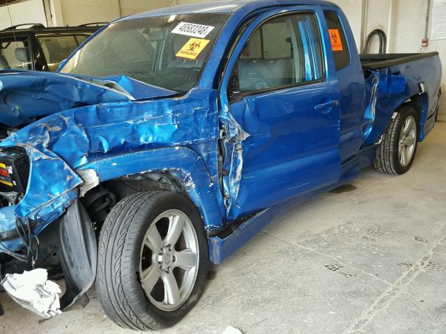 5TETU22N67Z414898 - 2007 TOYOTA TACOMA X-R BLUE photo 9