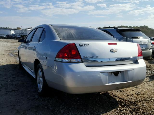 2G1WB5EN1A1171201 - 2010 CHEVROLET IMPALA LT SILVER photo 3