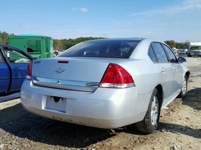 2G1WB5EN1A1171201 - 2010 CHEVROLET IMPALA LT SILVER photo 4