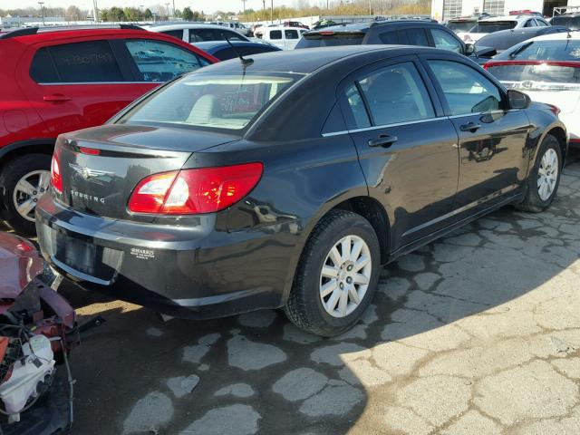 1C3LC46K18N234347 - 2008 CHRYSLER SEBRING LX BLACK photo 4