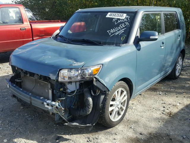 JTLKE50E581027403 - 2008 SCION XB TEAL photo 2