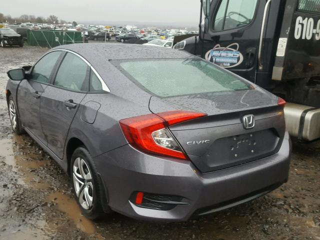 19XFC2F54GE248155 - 2016 HONDA CIVIC LX GRAY photo 3