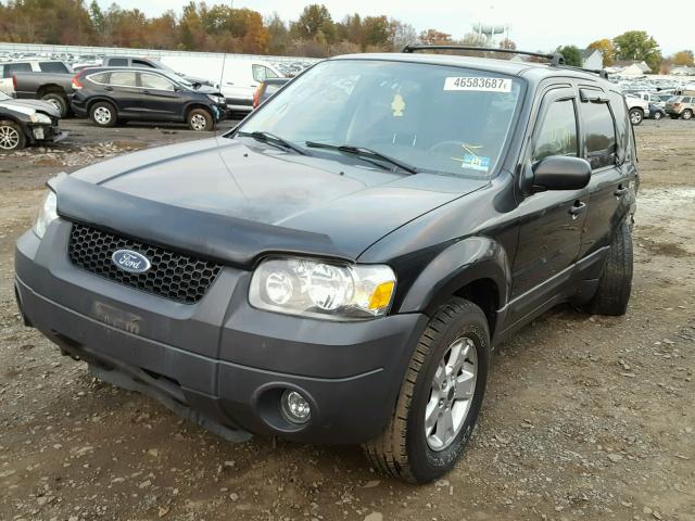 1FMYU93196KB66011 - 2006 FORD ESCAPE BLACK photo 2