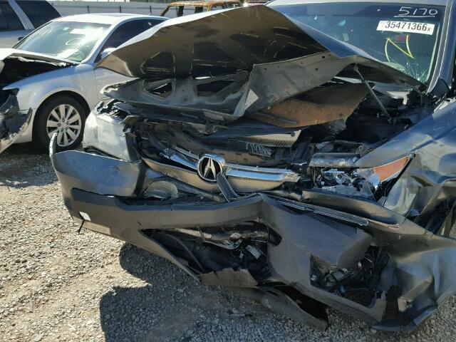 2HNYD28498H555170 - 2008 ACURA MDX TECHNO GRAY photo 9