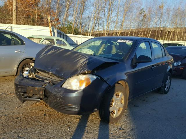 1G1AK58F087122339 - 2008 CHEVROLET COBALT LS BLUE photo 2