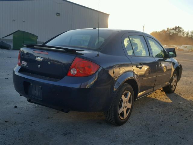 1G1AK58F087122339 - 2008 CHEVROLET COBALT LS BLUE photo 4