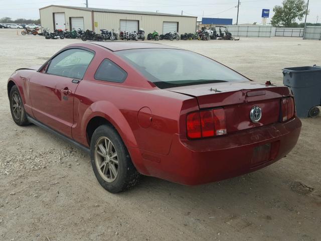 1ZVF780N755184159 - 2005 FORD MUSTANG RED photo 3
