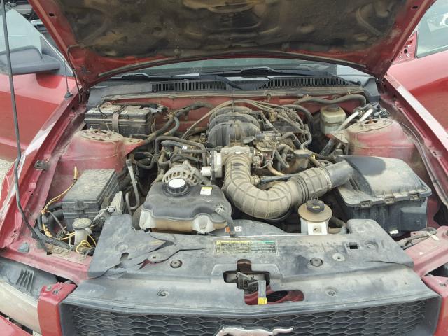 1ZVF780N755184159 - 2005 FORD MUSTANG RED photo 7