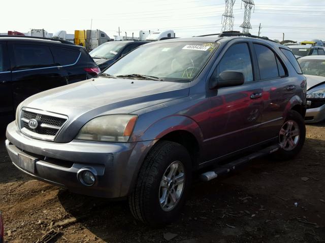 KNDJC733855440097 - 2005 KIA SORENTO EX GRAY photo 2