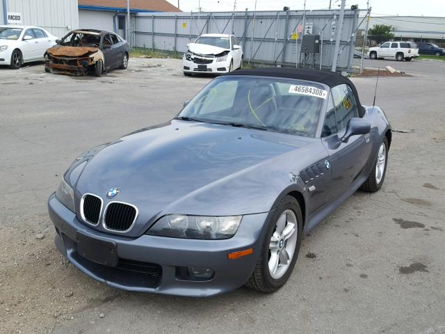 4USCH9341YLG03507 - 2000 BMW Z3 2.3 GRAY photo 2