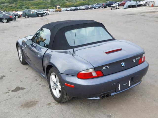 4USCH9341YLG03507 - 2000 BMW Z3 2.3 GRAY photo 3