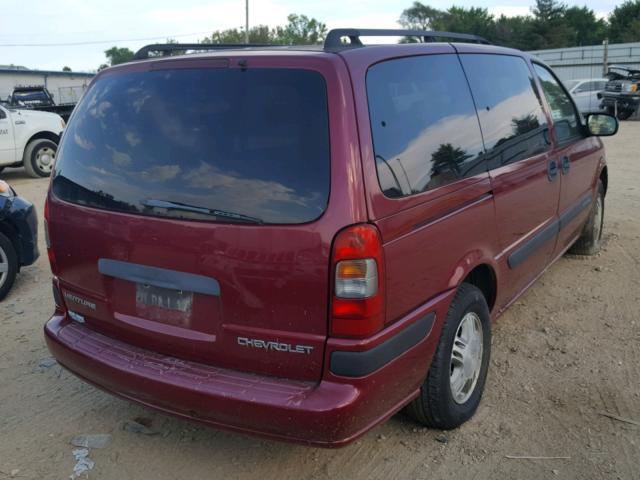 1GNDX03E24D207774 - 2004 CHEVROLET VENTURE MAROON photo 4