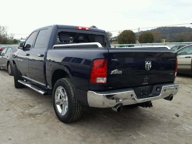 1C6RD6LT2CS236394 - 2012 DODGE RAM 1500 BLUE photo 3