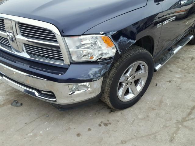 1C6RD6LT2CS236394 - 2012 DODGE RAM 1500 BLUE photo 9