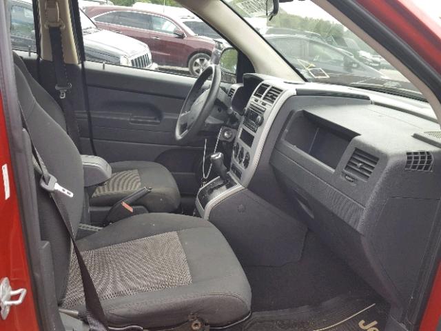 1J8FT47W98D733941 - 2008 JEEP COMPASS SP RED photo 5