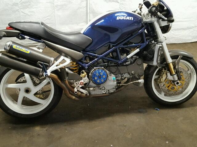 ZDM1RB5T45B060372 - 2005 DUCATI MONSTER S4 BLUE photo 9