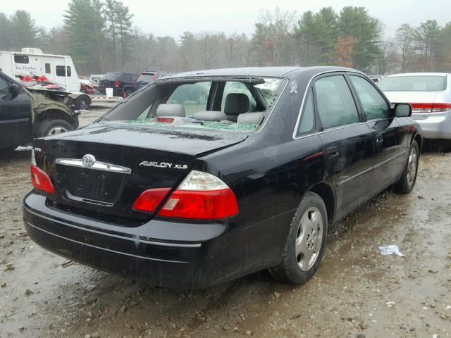 4T1BF28B53U301915 - 2003 TOYOTA AVALON XL BLACK photo 4