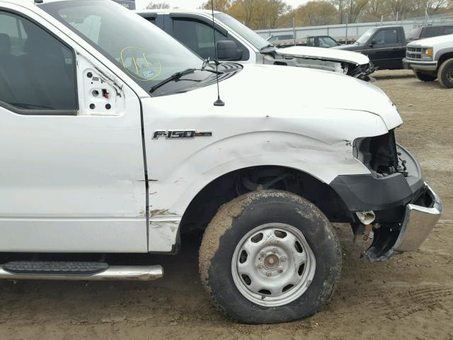 1FTFX1EF5CKE34027 - 2012 FORD F150 SUPER WHITE photo 9