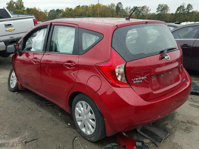 3N1CE2CP3EL381715 - 2014 NISSAN VERSA NOTE RED photo 3