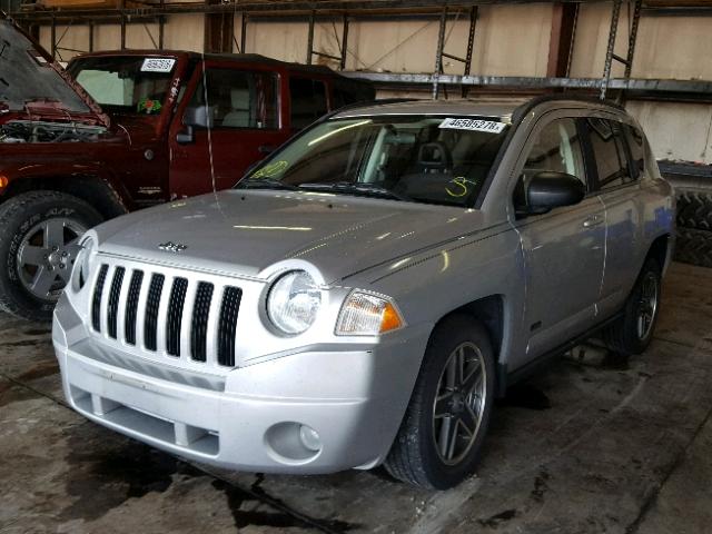 1J4FF47B29D241775 - 2009 JEEP COMPASS SP SILVER photo 2