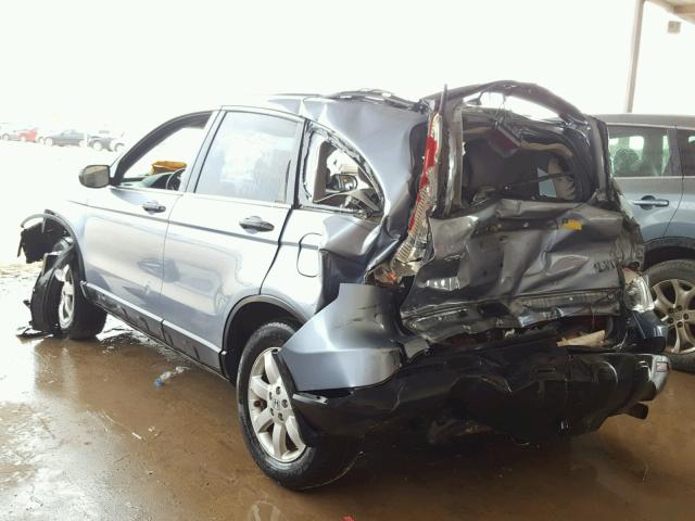 3CZRE38598G702992 - 2008 HONDA CR-V EX BLUE photo 3