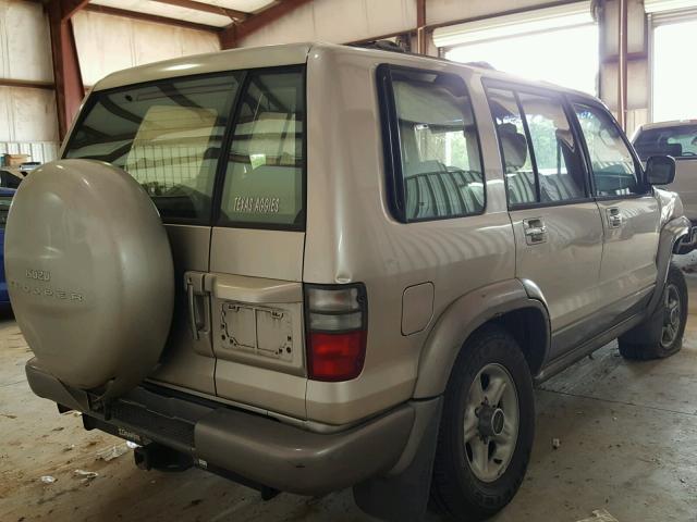 JACDJ58X227J09680 - 2002 ISUZU TROOPER S BEIGE photo 4