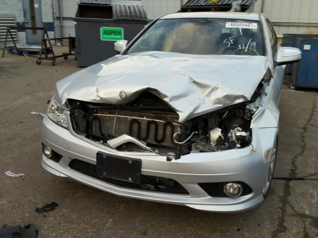 WDDGF81X39F205769 - 2009 MERCEDES-BENZ C 300 4MAT SILVER photo 9