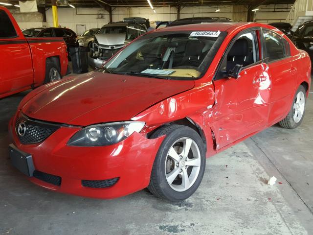 JM1BK32G561411069 - 2006 MAZDA 3 I RED photo 2