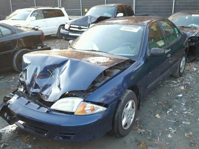 1G1JC524317408776 - 2001 CHEVROLET CAVALIER B BLUE photo 2