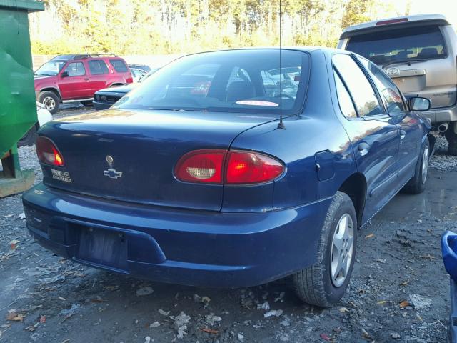 1G1JC524317408776 - 2001 CHEVROLET CAVALIER B BLUE photo 4