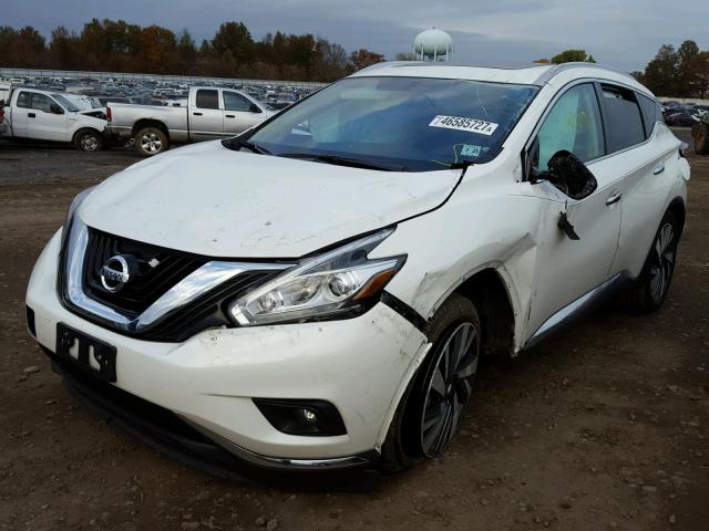 5N1AZ2MH8GN153465 - 2016 NISSAN MURANO S WHITE photo 2