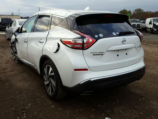 5N1AZ2MH8GN153465 - 2016 NISSAN MURANO S WHITE photo 3