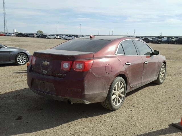 1G11E5SA1GF139904 - 2016 CHEVROLET MALIBU LIM MAROON photo 4