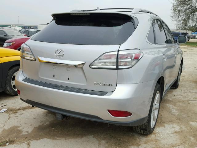 2T2ZK1BA1BC059995 - 2011 LEXUS RX SILVER photo 4