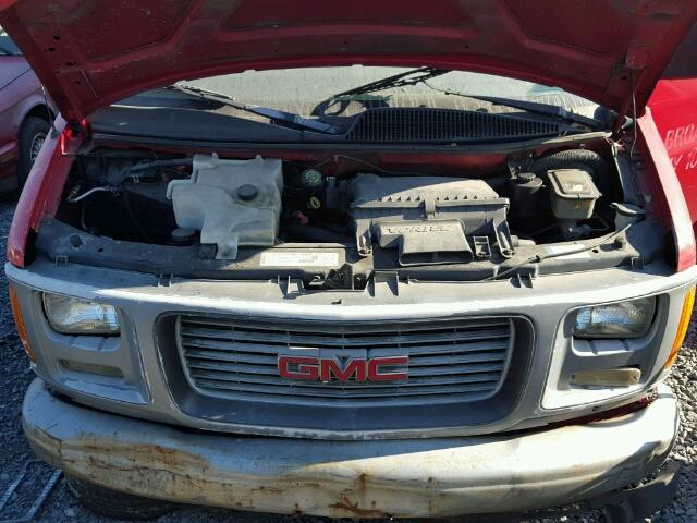 1GTFG25W1X1075972 - 1999 GMC SAVANA G25 RED photo 7