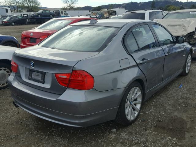 WBAPH7C53BE678607 - 2011 BMW 328 I GRAY photo 4