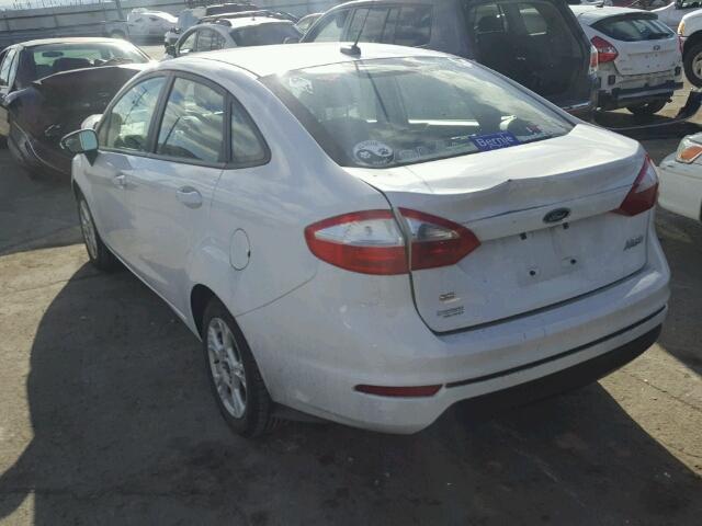 3FADP4BJ9FM106095 - 2015 FORD FIESTA SE WHITE photo 3