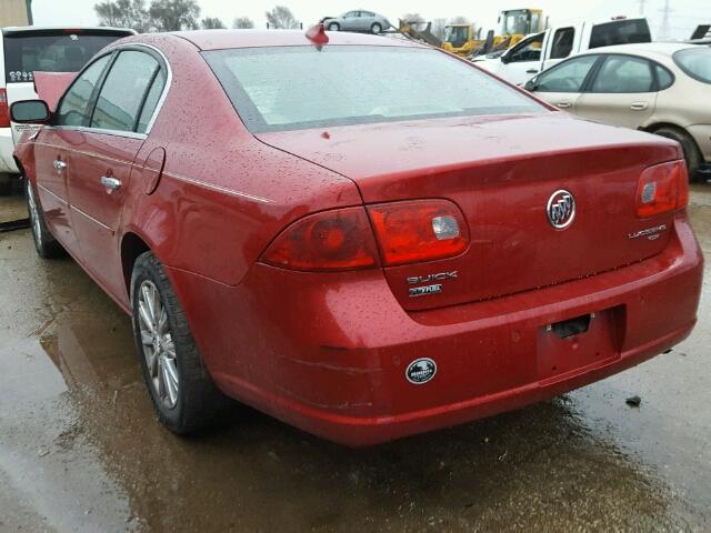 1G4HD57M19U102938 - 2009 BUICK LUCERNE CX RED photo 3