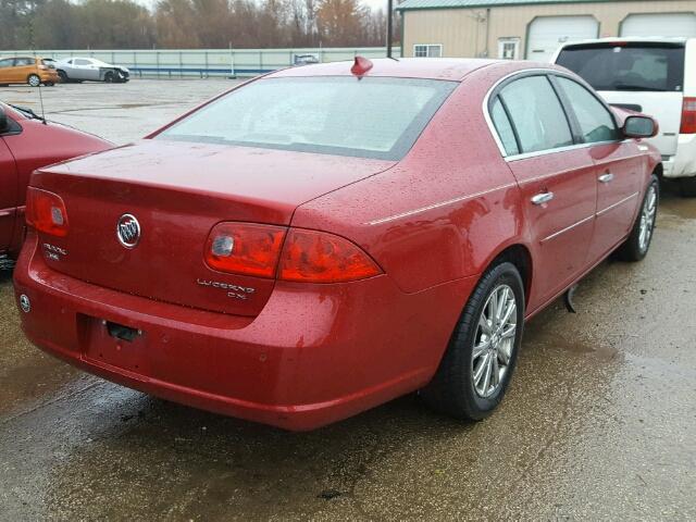 1G4HD57M19U102938 - 2009 BUICK LUCERNE CX RED photo 4