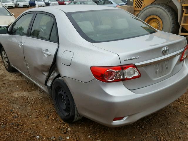 JTDBU4EE9BJ098547 - 2011 TOYOTA COROLLA BA SILVER photo 9