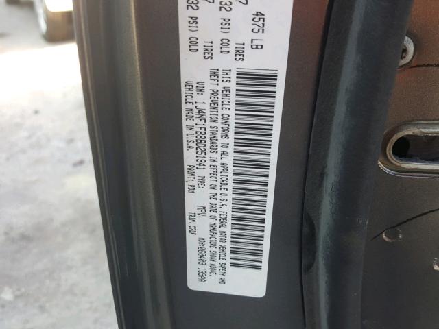 1J4NF1FB8BD251941 - 2011 JEEP COMPASS SP 银色 照片 10