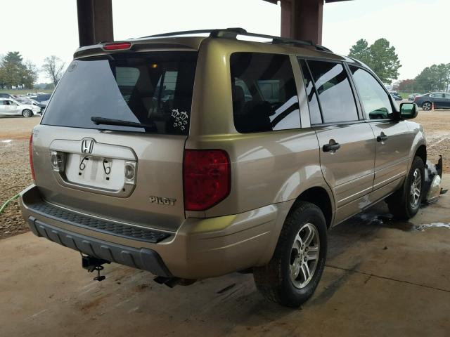 5FNYF18625B048785 - 2005 HONDA PILOT EXL GOLD photo 4