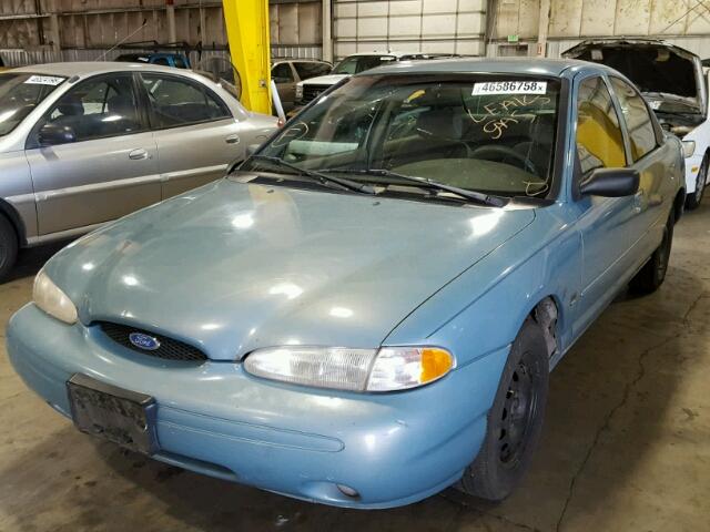 1FALP66L0TK180009 - 1996 FORD CONTOUR LX BLUE photo 2