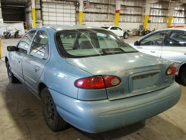 1FALP66L0TK180009 - 1996 FORD CONTOUR LX BLUE photo 3