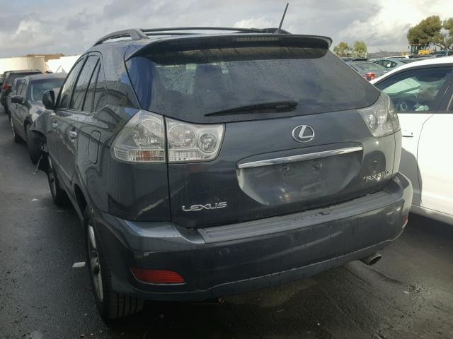 2T2HK31U38C061694 - 2008 LEXUS RX 350 CHARCOAL photo 3